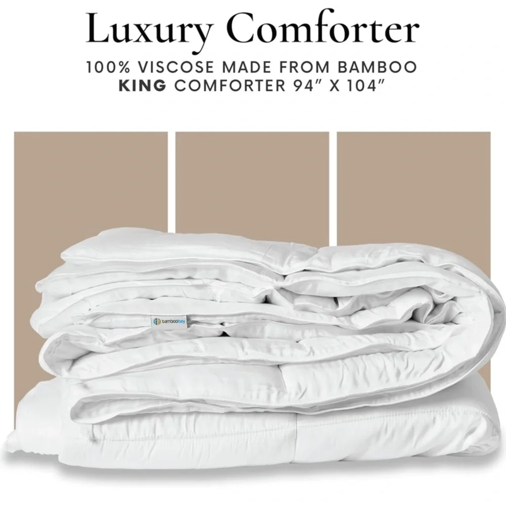 Bamboobay Bamboo comforter - KING - Luxurious White Comforter